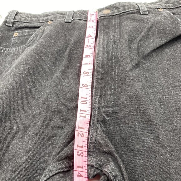 Vintage Levis 634 Denim Jeans Mens 40 Inch Waist Black 90s Y2K Orange Tab Canada - Picture 10 of 16